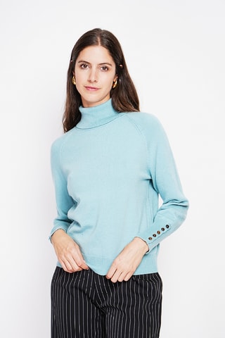 Oversized trui - Turquoise