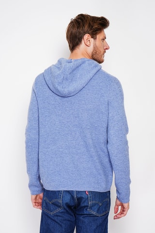 Camisola com capuz - Azul-celeste