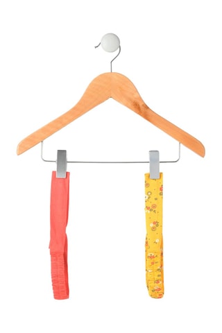 2 fitas para cabelo Ebanda - Amarelo e vermelho - Elle est où la mer