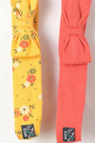 2 fitas para cabelo Ebanda - Amarelo e vermelho - Elle est où la mer