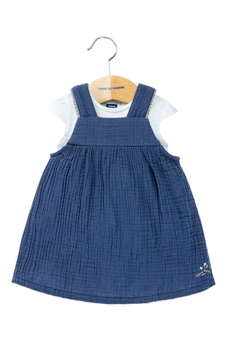 Vestido Cazal - Azul e branco - Terre de Marins