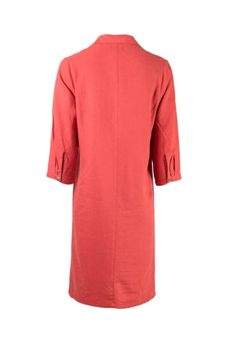 Vestido de linho Pyrobe - Vermelho