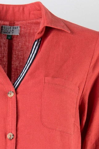 Vestido de linho Pyrobe - Vermelho