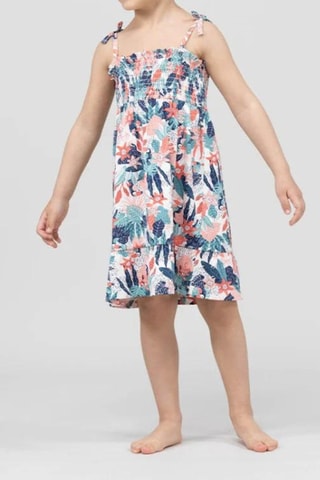 Vestido Pariya - Rosa e branco