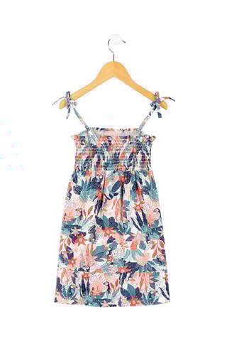 Vestido Pariya - Rosa e branco