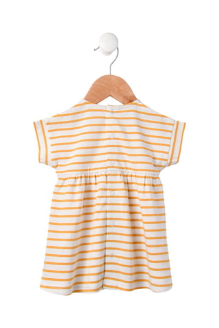 Vestido Eroubla - Amarelo e branco