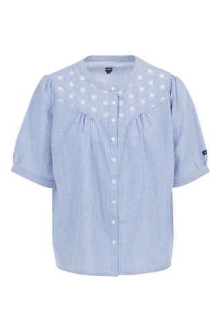 Camisa Esmi - Azul e branco
