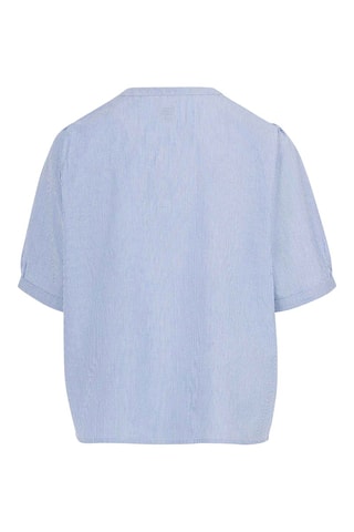Camisa Esmi - Azul e branco