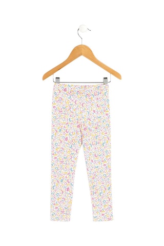 Leggings Mileg - Branco e rosa