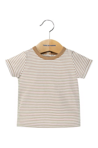 Jardineiras e t-shirt Chalon - Azul e toupeira - Terre de Marins