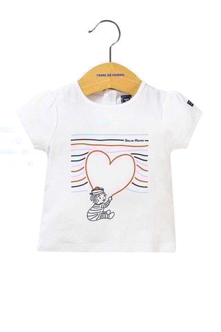 T-shirt Murs Branco - Terre de Marins
