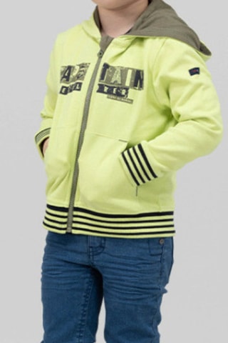 Sweat com capuz Jovic - Verde-lima