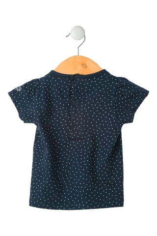 Vestido-jardineiras de ganga e t-shirt Ezouli - Azul