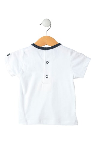 Macacão e t-shirt Ezako - Branco e azul