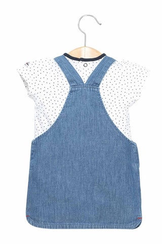 T-shirt e vestido Zouli Branco e azul - Terre de Marins
