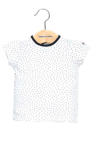 T-shirt e vestido Zouli Branco e azul - Terre de Marins