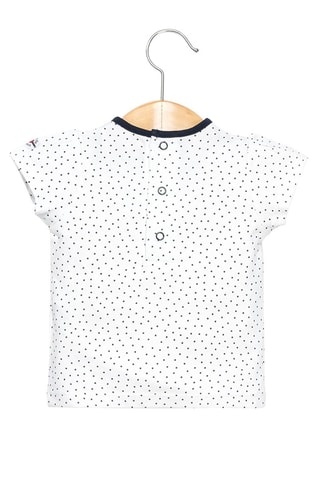 T-shirt e vestido Zouli Branco e azul - Terre de Marins