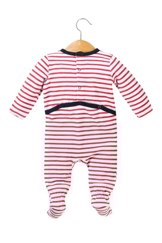 Babygro Pandor - Branco e vermelho