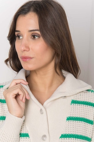 Camisola - Cru e verde