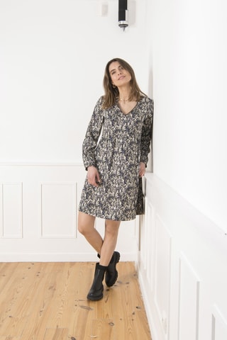 Vestido direito - Preto