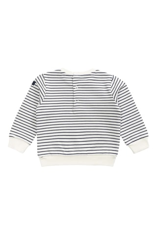 Sweat e calças de treino - Branco e azul-marinho