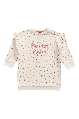 Sweat e leggings - Branco e rosa