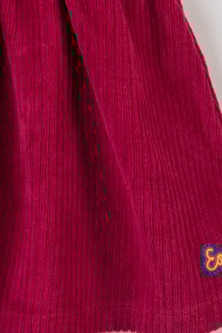 Vestido jardineiras - Bordô
