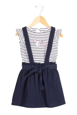 T-shirt e saia - Branco