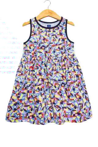 Vestido e t-shirt - Azul-marinho