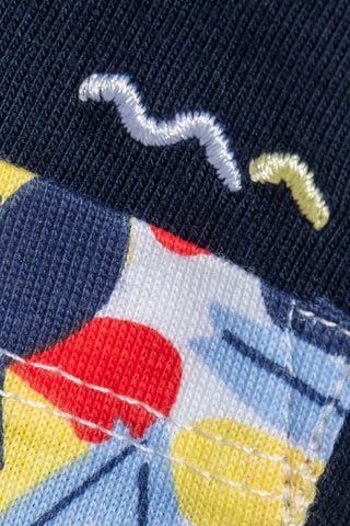 Vestido e t-shirt - Azul-marinho