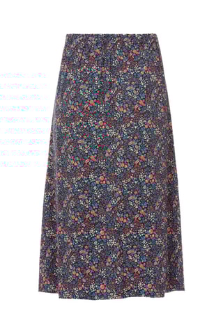 Saia midi - Azul-marinho