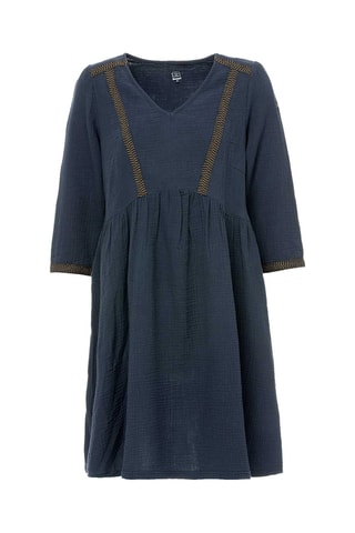 Vestido direito - Índigo
