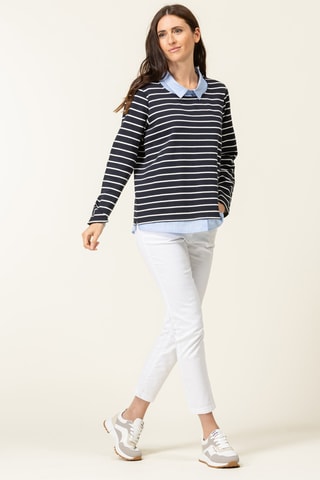 Blusa efeito ilusório - Índigo