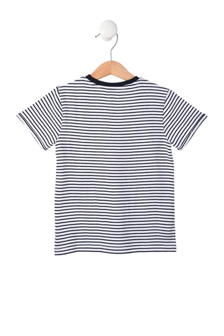 T-shirt - Cru e índigo