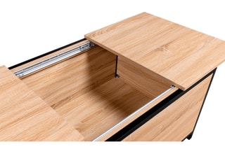 Table basse coffre Memphis - Imitation bois