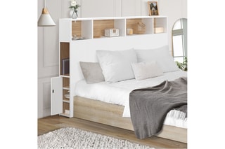 Tête de lit avec rangements Léo - 145 x 105 x 20 cm