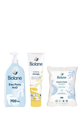 Dermo-paediatric Luiercrème, H20 No-rinse Cleanser en 150 Biologische Zachte Wattenschijfjes - 100 ml en 750 ml