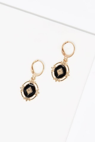 Brincos Koh Lipe Dourado e preto