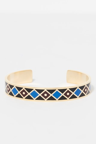 Pulseira rígida Hypnos Preta e azul  
