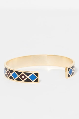 Pulseira rígida Hypnos Preta e azul  