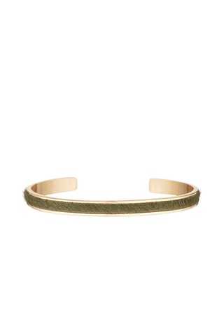 Pulseira rígida Theia Dourado e verde  
