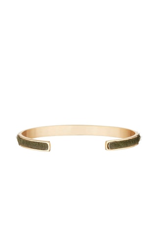 Pulseira rígida Theia Dourado e verde  