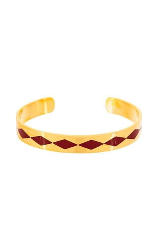 Pulseira rígida Hydros Dourado e vermelho  