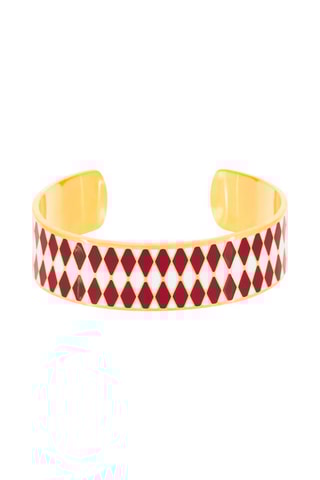 Pulseira rígida Protee Dourado e vermelho  