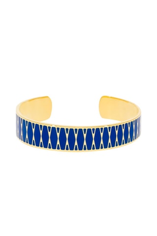 Pulseira rígida Iaso  Dourado e azul-marinho