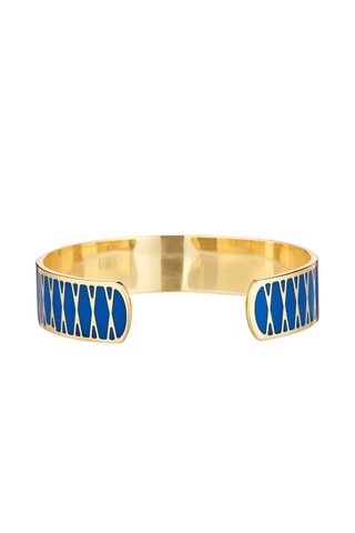 Pulseira rígida Iaso  Dourado e azul-marinho