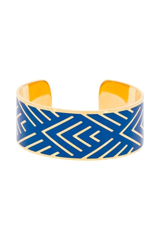 Pulseira rígida Iasios  Dourado e azul 