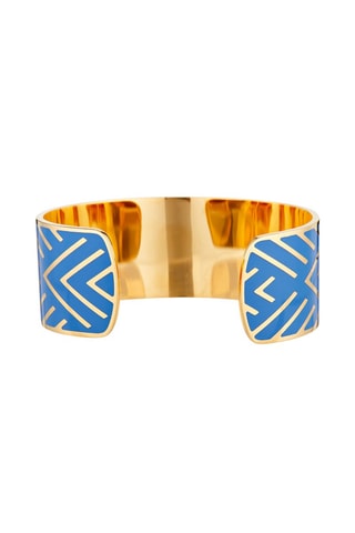 Pulseira rígida Iasios  Dourado e azul 
