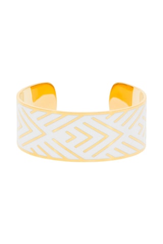 Pulseira rígida Iasios  Dourado e branco 