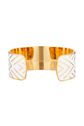 Pulseira rígida Iasios  Dourado e branco 